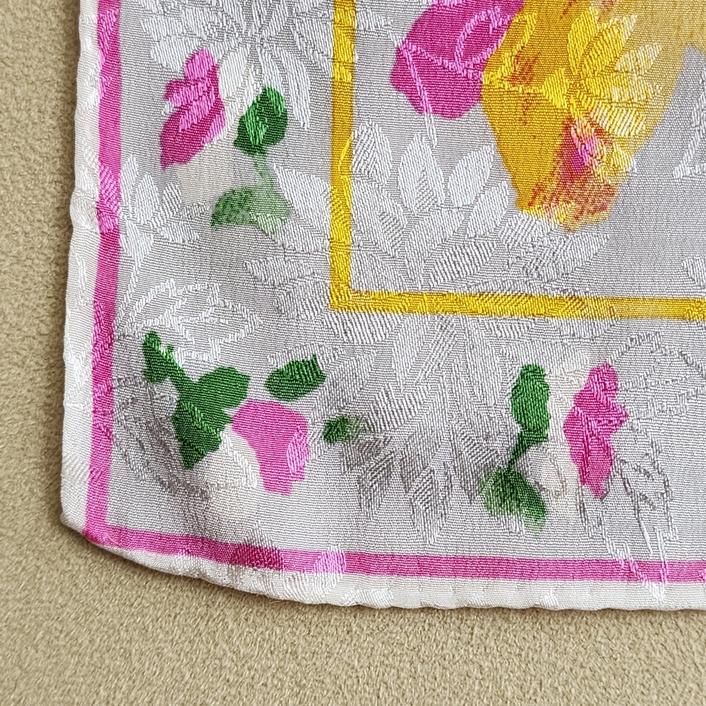 Albert Nipon Rectangular Silk Scarf Vintage - image 4